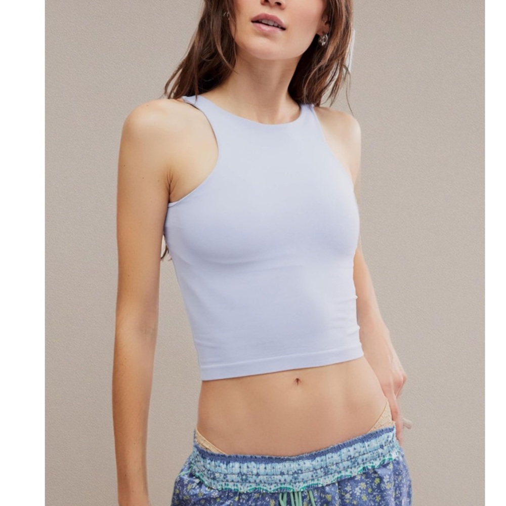 NWT Free People Intimately Seamless Tank Top Icelandic Blue M/L
